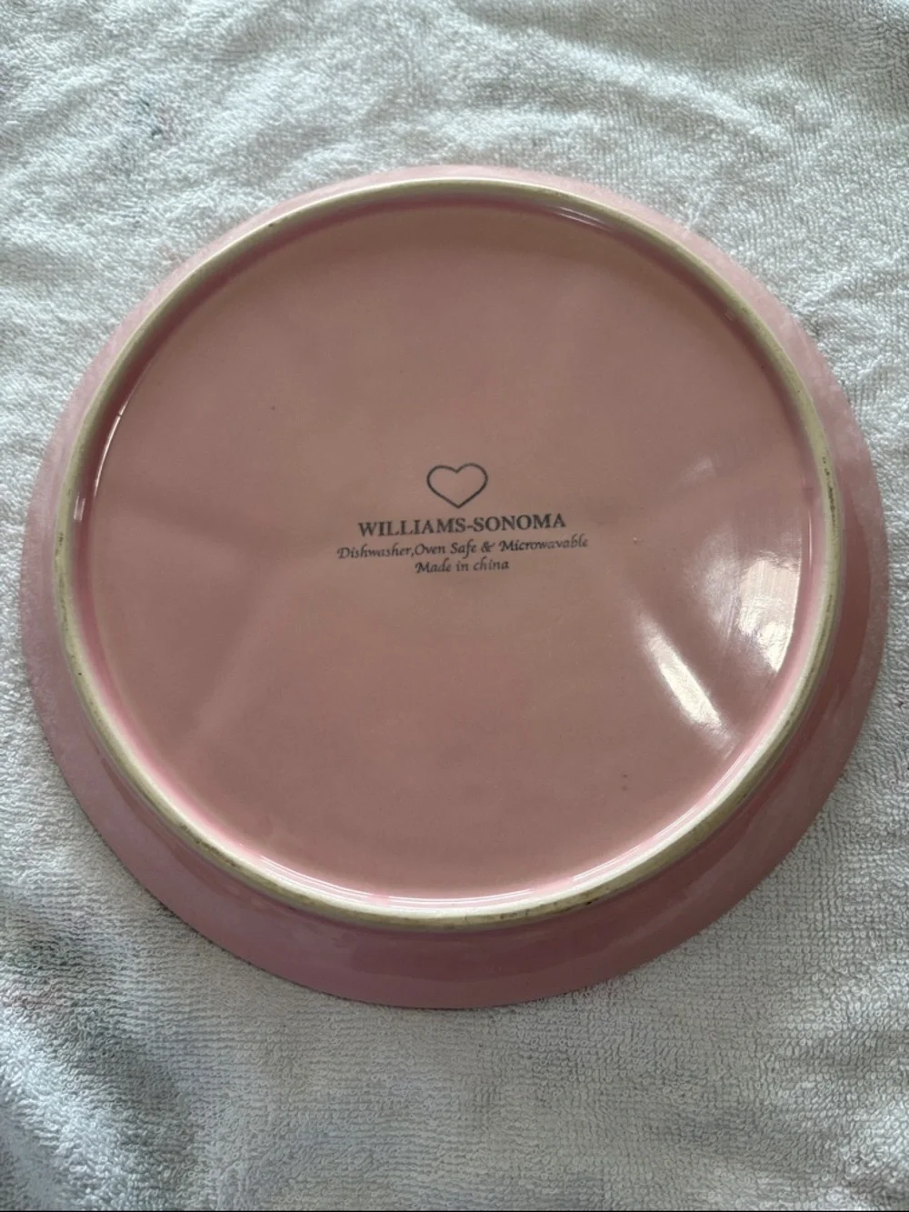 🩷 (2) Williams Sonoma Blush Pink Fondue Plates
